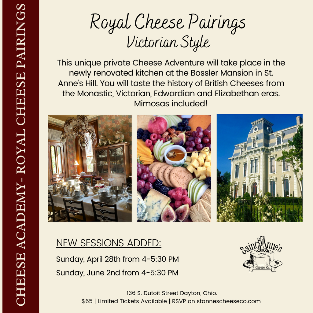 Royal Cheese Pairings | Bossler Mansion