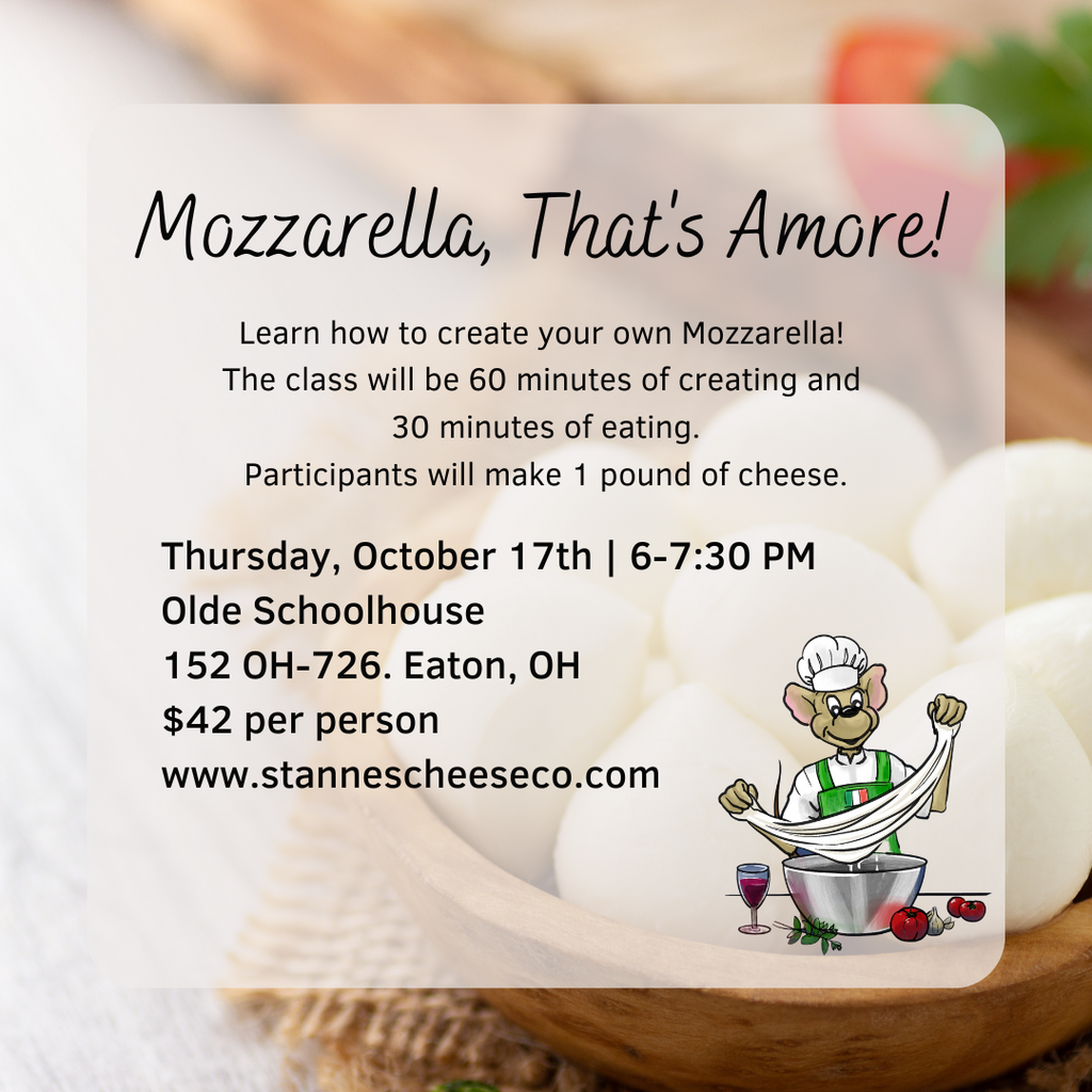 Mozzarella Making Class | Olde Schoolhouse Winery