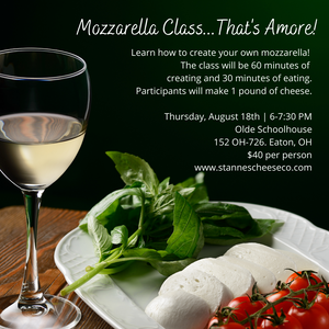 Mozzarella Class | Olde Schoolhouse Winery 8.18.22